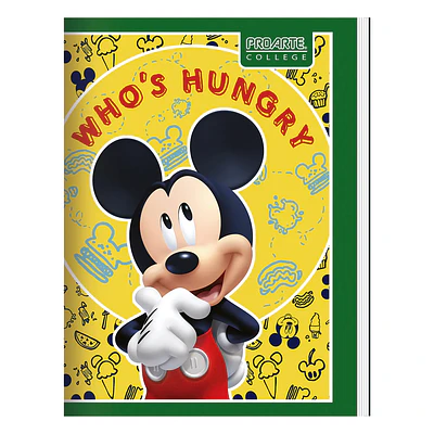 CUADERNO COLLEGE 80 HJS MAT. 7MM MICKEY