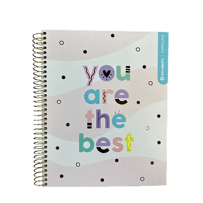 CUADERNO BOOK 120 HOJAS MAT 5MM PASTEL
