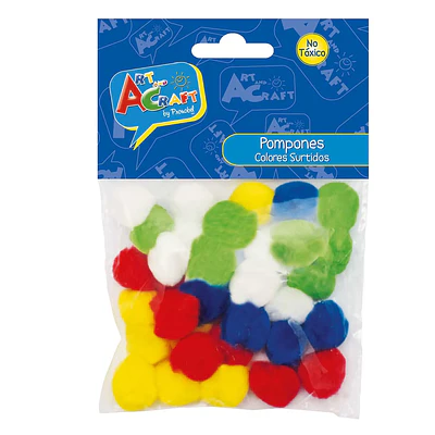 POMPONES COLORES 