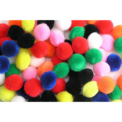 POMPONES 25 MILIMETROS - DIFERENTES COLORES