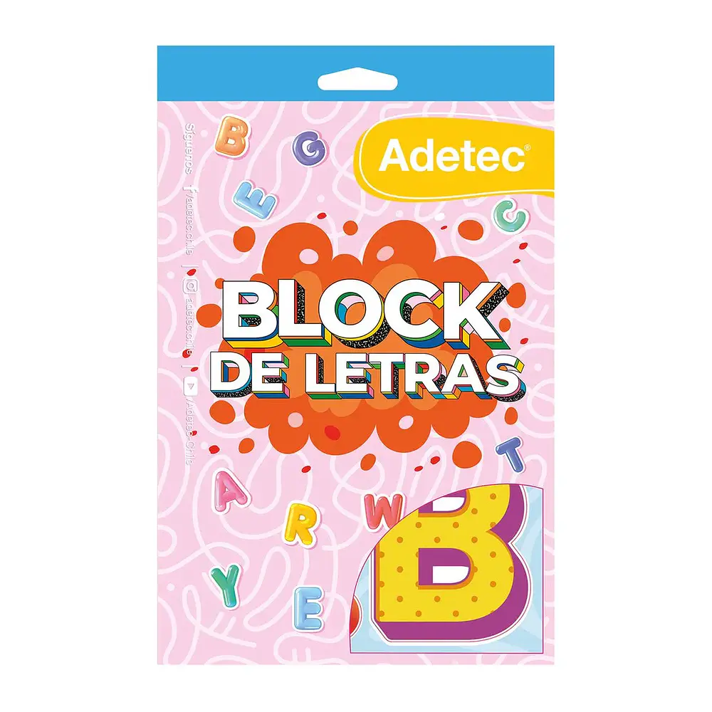 BLOCK DE STICKERS LETRAS