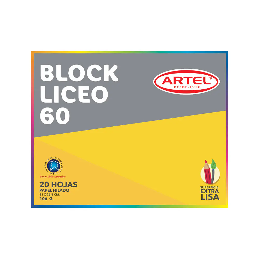BLOCK DIBUJO LICEO 20 HOJAS