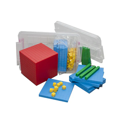 BLOQUE BASE 10 PLASTICO COLORES 121 PIEZAS