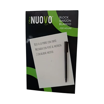 BLOCK GARZÓN BLANCO 100 HOJAS