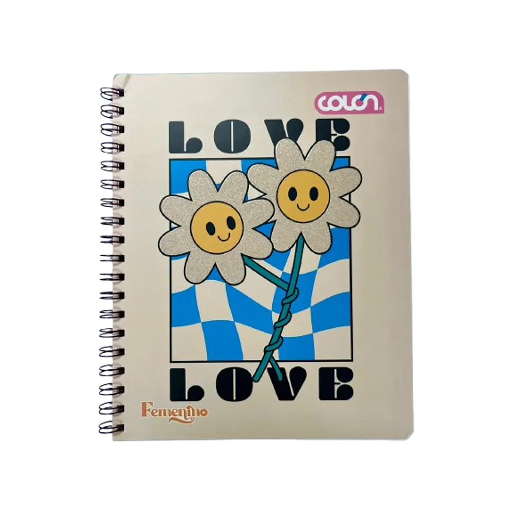 CUADERNO UNIVERSITARIO 100 HJS MAT. 7MM FEMENINO