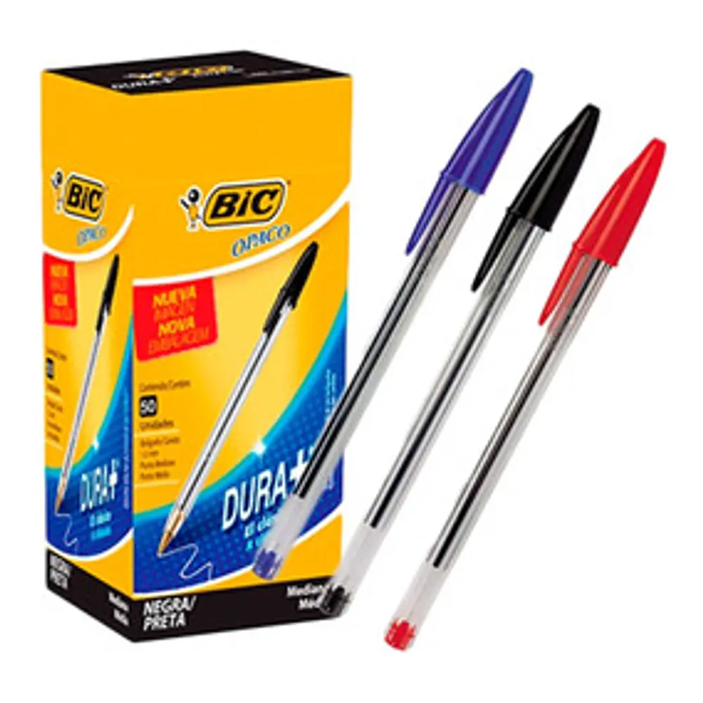 LÁPIZ PASTA BIC CRISTAL - DIFERENTES COLORES
