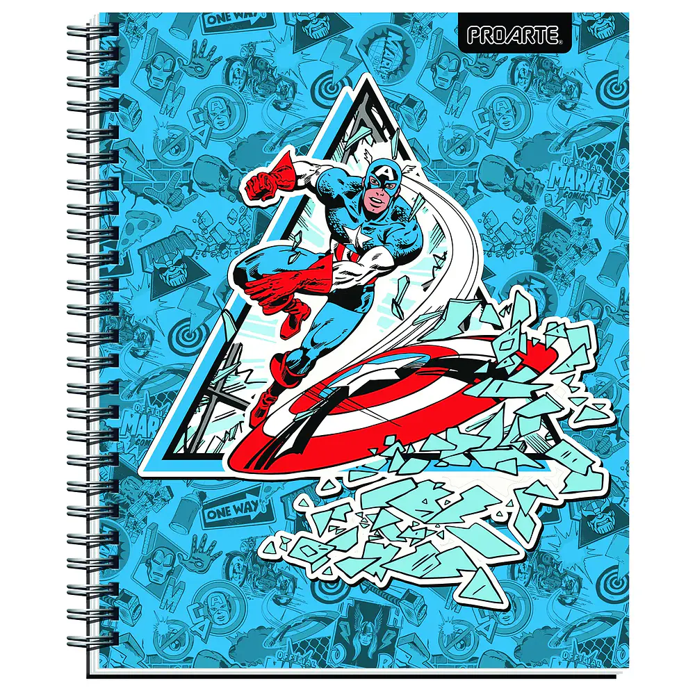 CUADERNO UNIVERSITARIO 100HJS MAT7MM. MARVEL COMICS