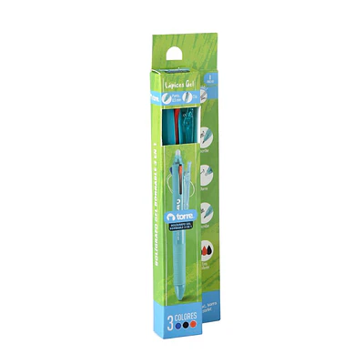 BLISTER BOLIGRAFO GEL BORRABLE 3 EN 1 0,5 MM