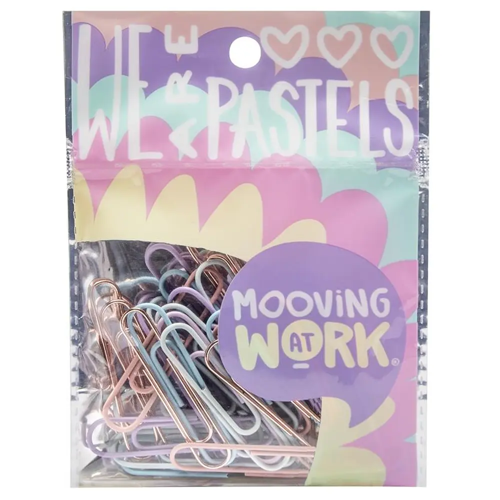 BLISTER CLIPS PASTEL JUMBO 25 UNIDADES