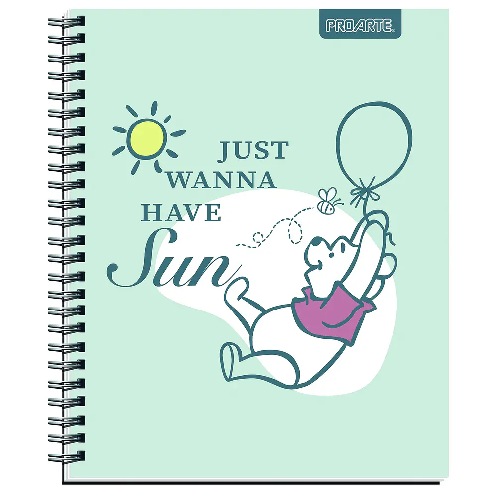 CUADERNO UNIVERSITARIO 100HJS MAT7MM. WINNIE THE POOH