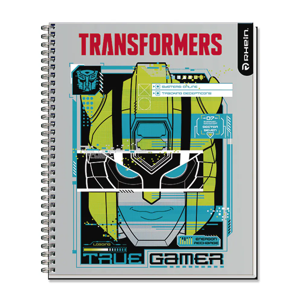 CUADERNO UNIVERSITARIO 100HJS MAT7MM TRANSFORMERS