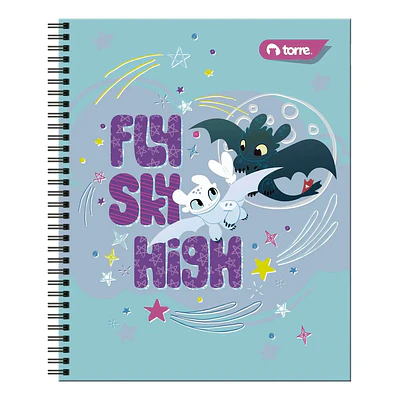 CUADERNO UNIVERSITARIO 100 HOJAS 7MM COMO ENTRENAR A TU DRAGON