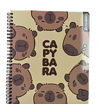 CUADERNO UNIVERSITARIO 100 HOJAS 7MM CAPIBARA