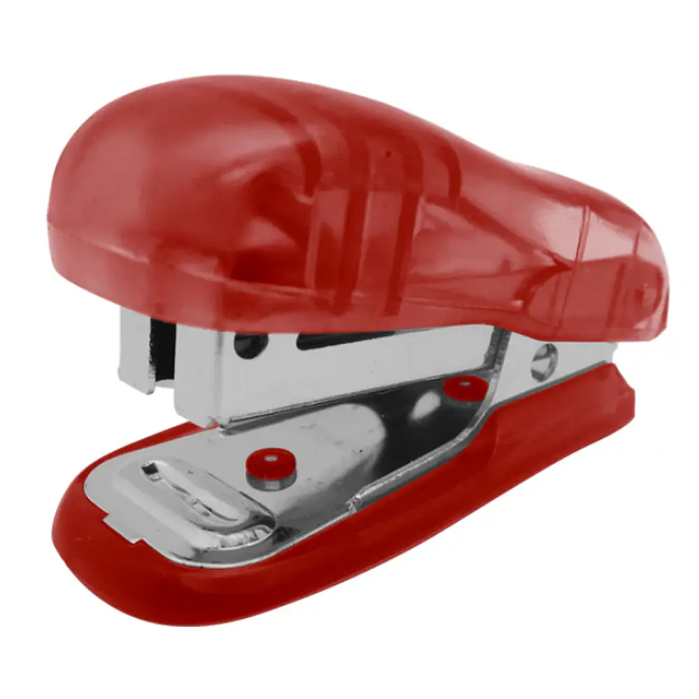 BLISTER CORCHETERA PLASTICA MINI 10 HOJAS ROJA