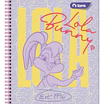 CUADERNO UNIVERSITARIO 100 HOJAS 7MM LOLA BUNNY 