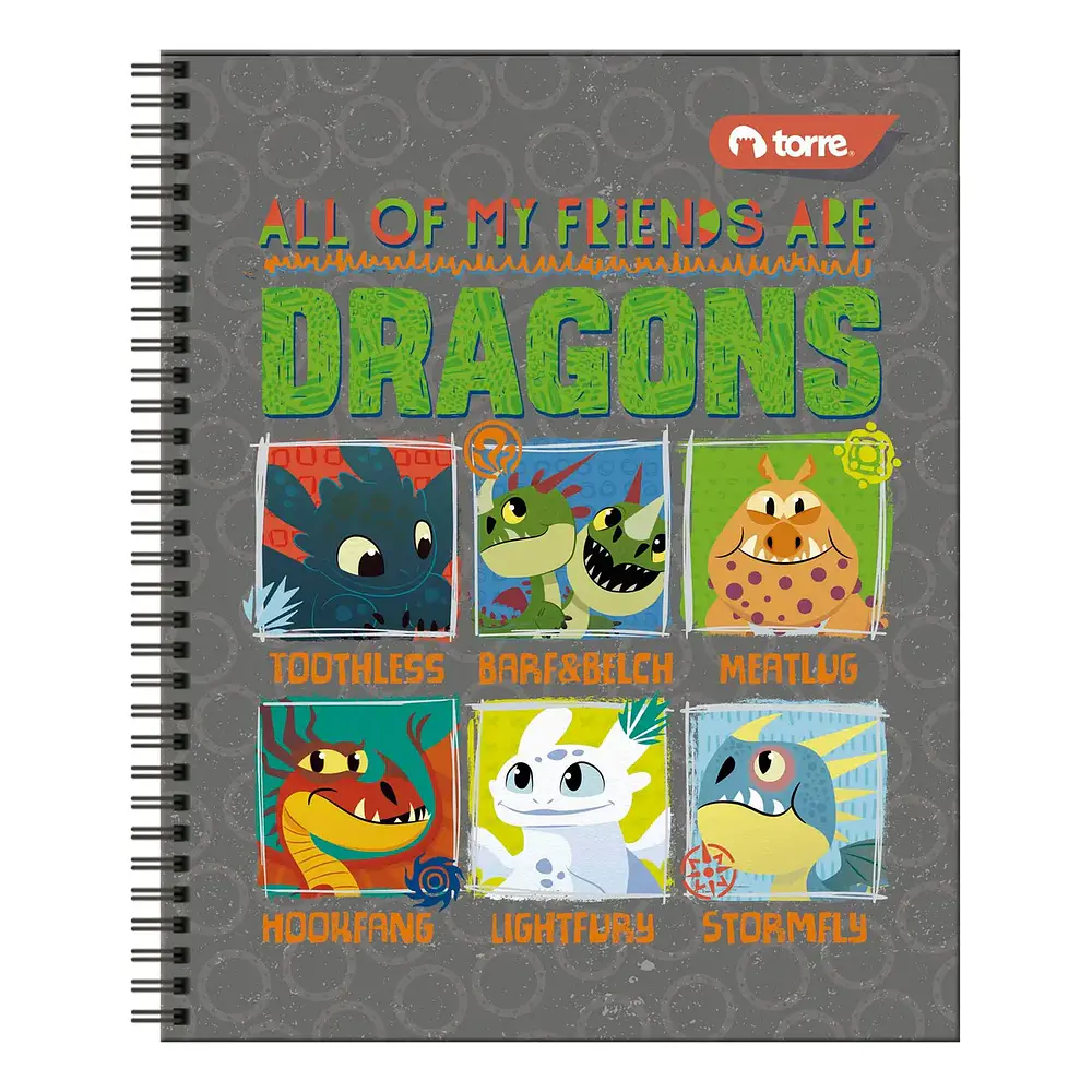 CUADERNO UNIVERSITARIO 100 HOJAS 7MM COMO ENTRENAR A TU DRAGON