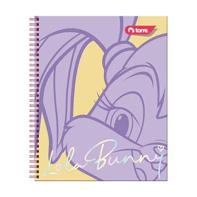CUADERNO UNIVERSITARIO 100 HOJAS 7MM LOLA BUNNY 