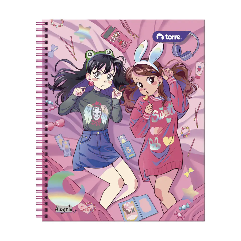 CUADERNO UNIVERSITARIO 100 HOJAS ANIMÉ