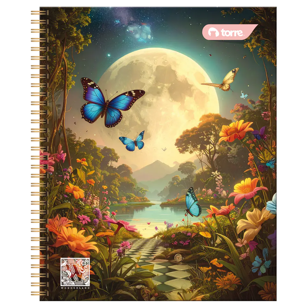 CUADERNO UNIVERSITARIO 100 HOJAS 7MM WONDERLAND
