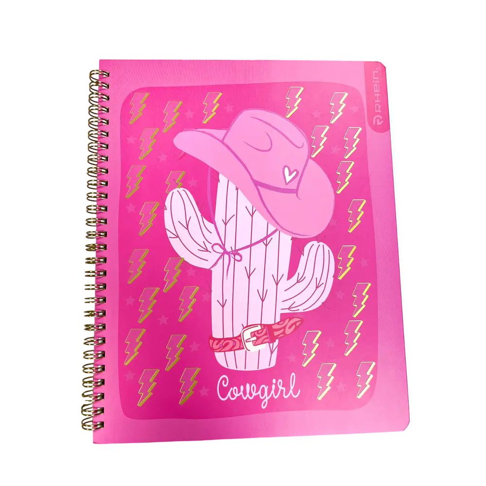 CUADERNO UNIVERSITARIO 100 HOJAS 7MM COW GIRL