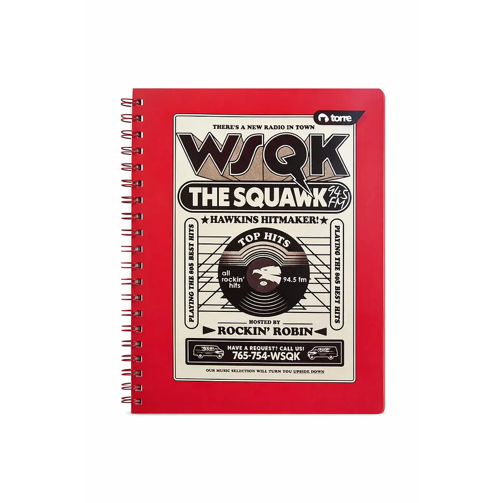 CUADERNO UNIVERSITARIO 100 HOJAS 7MM STRANGER THINGS 