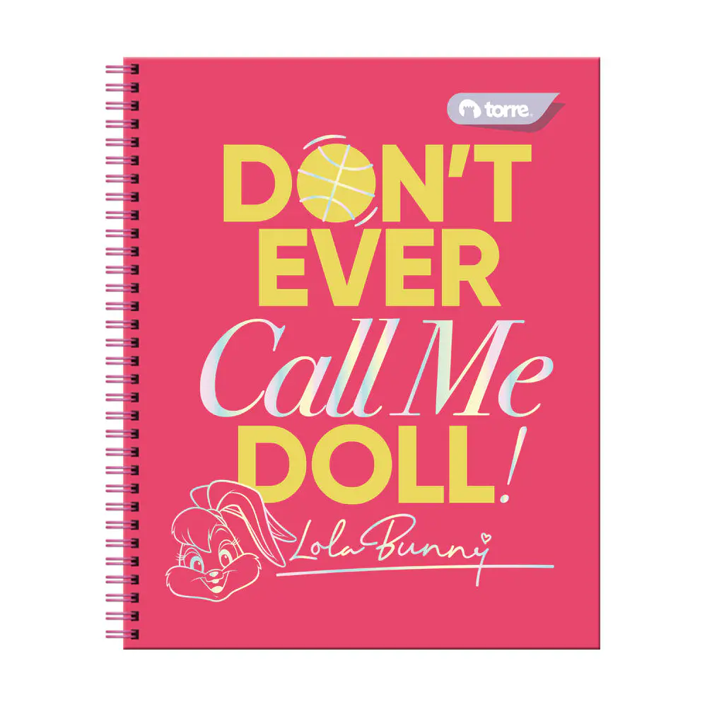 CUADERNO UNIVERSITARIO 100 HOJAS 7MM LOLA BUNNY 