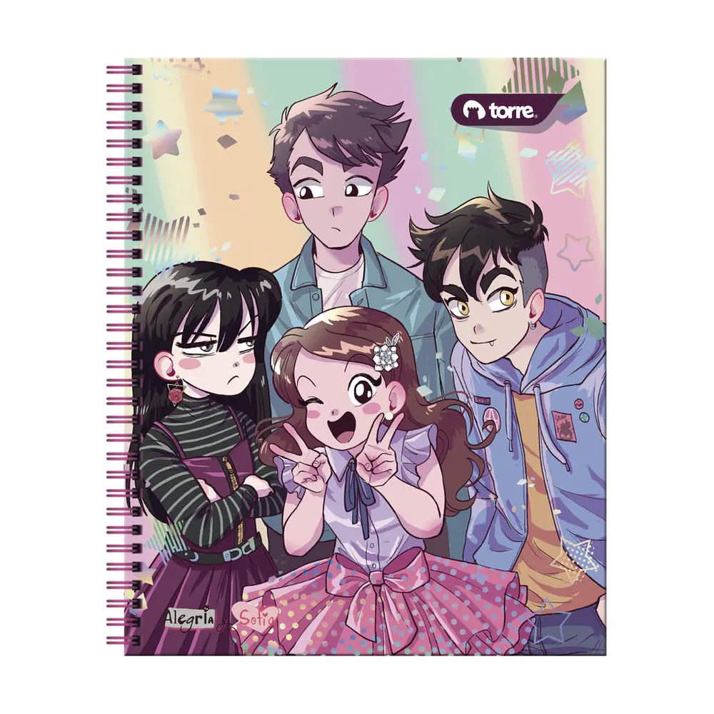CUADERNO UNIVERSITARIO 100 HOJAS ANIMÉ
