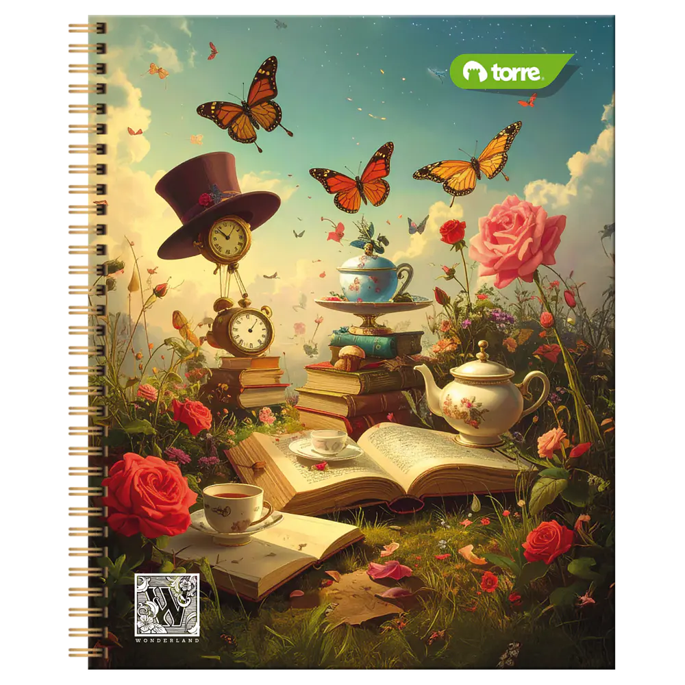 CUADERNO UNIVERSITARIO 100 HOJAS 7MM WONDERLAND