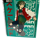 CUADERNO UNIVERSITARIO 7 MM 100 HJS ANIME 