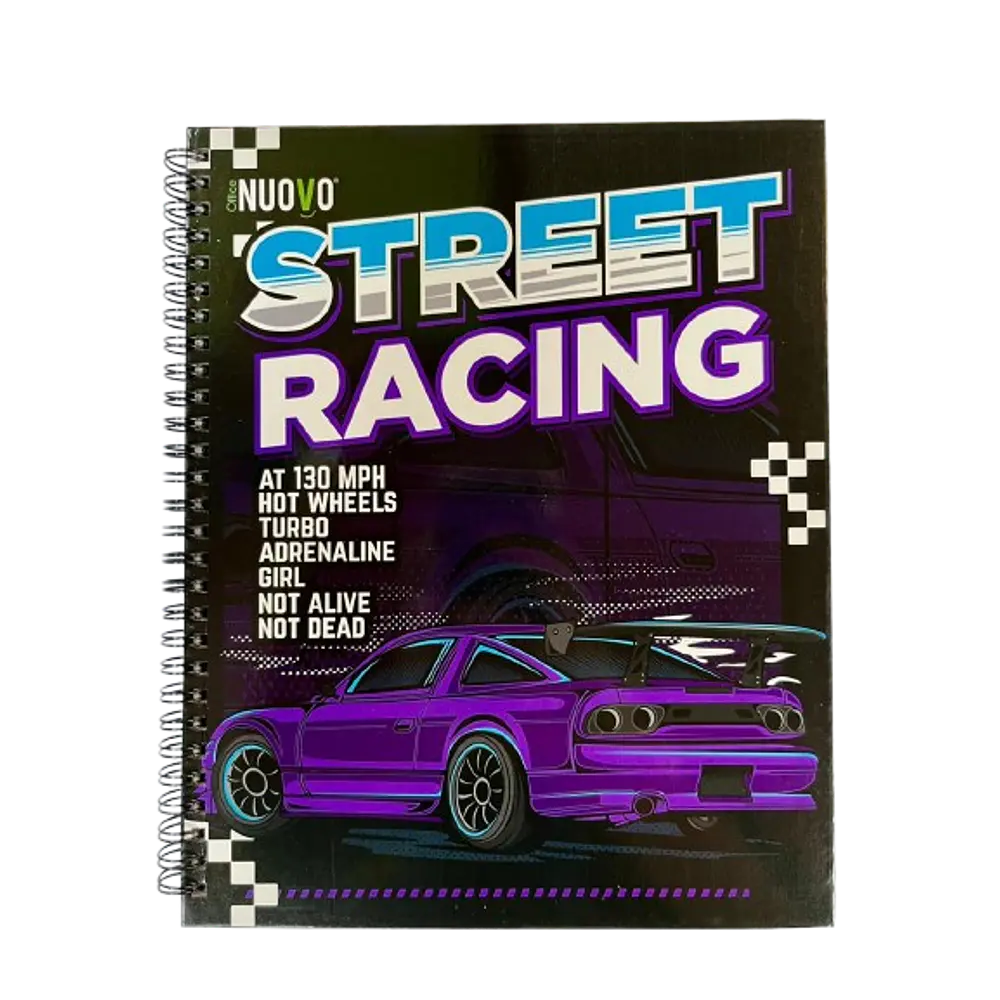 CUADERNO UNIVERSITARIO 7MM 100 HJS CARS