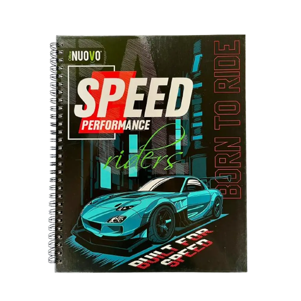 CUADERNO UNIVERSITARIO 7MM 100 HJS CARS
