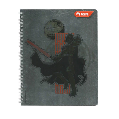 CUADERNO UNIVERSITARIO STAR WARS 7MM 100HJS.
