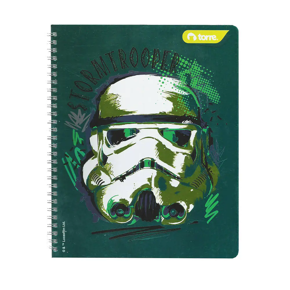 CUADERNO UNIVERSITARIO STAR WARS 7MM 100HJS.