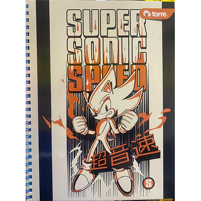 CUADERNO UNIV. SONIC 7MM 100HJS.