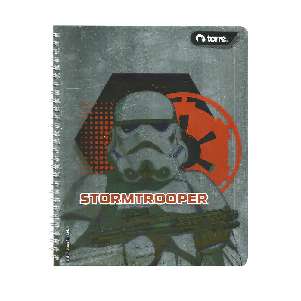 CUADERNO UNIVERSITARIO STAR WARS 7MM 100HJS.