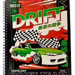 CUADERNO UNIVERSITARIO 7MM 100 HJS CARS