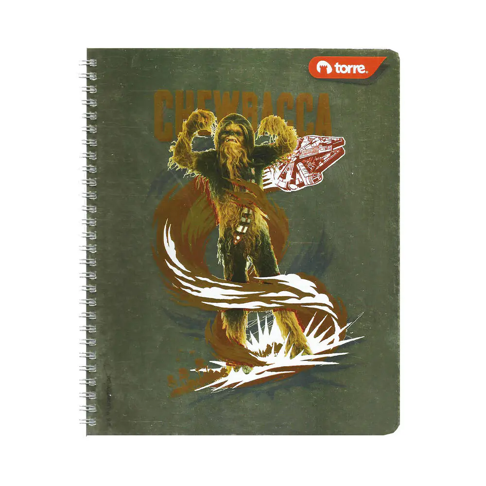 CUADERNO UNIVERSITARIO STAR WARS 7MM 100HJS.
