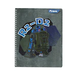 CUADERNO UNIVERSITARIO STAR WARS 7MM 100HJS.