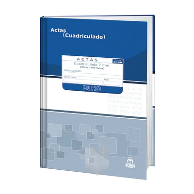 LIBRO ACTA CUADRICULADO 100 HJS 