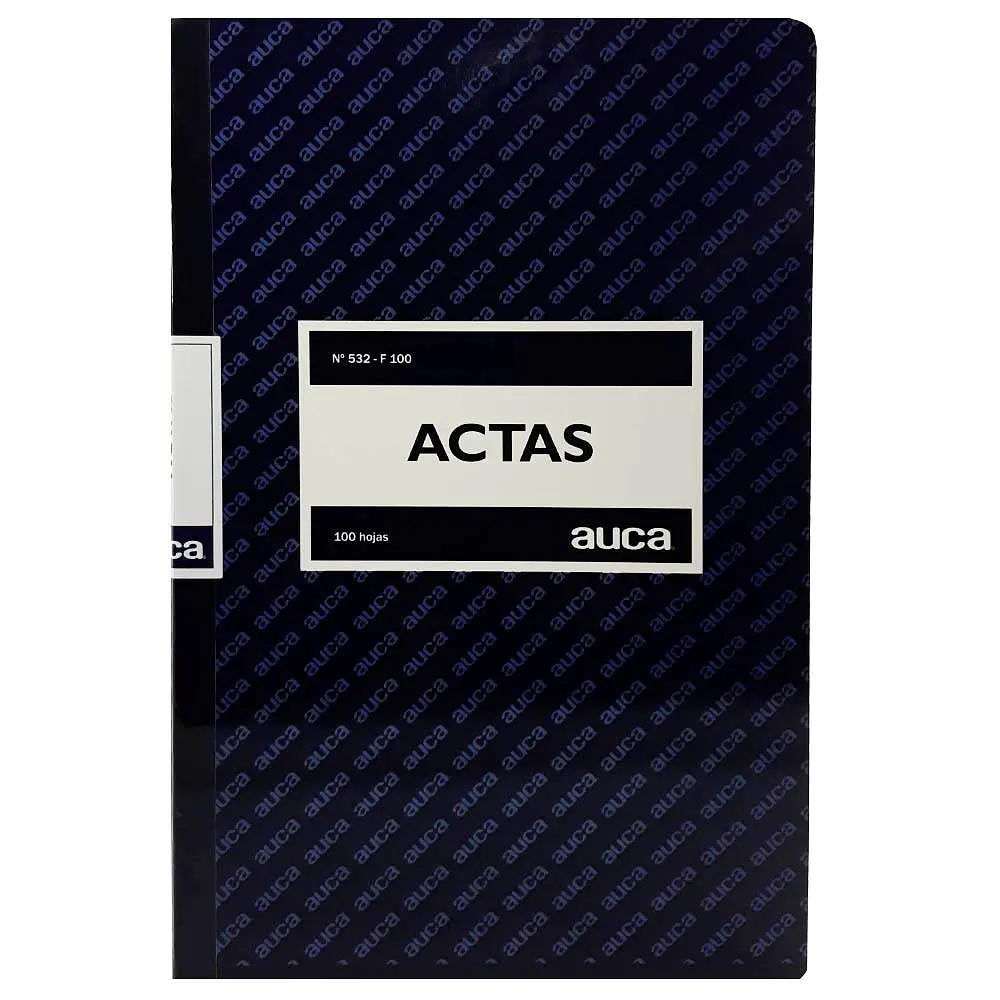 LIBRO ACTAS CUADRICULADO 100 HOJAS