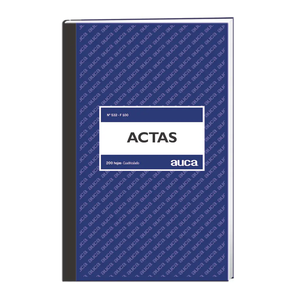 LIBRO ACTAS CUADRICULADO 200 HJS