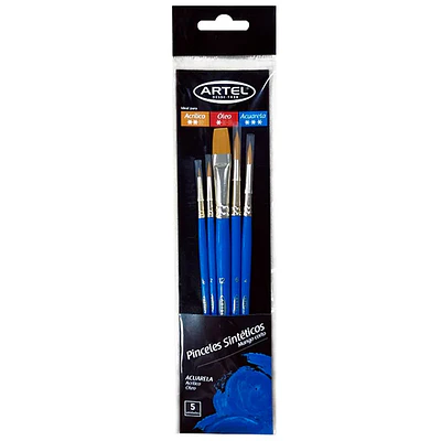 SET 5 PINCELES PARA ACUARELA