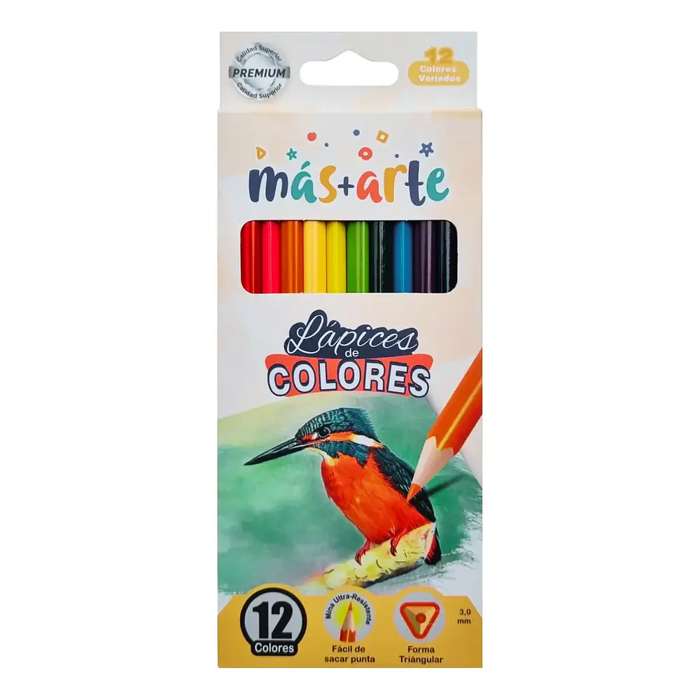 LAPICES 12 COLORES TRIANGULAR