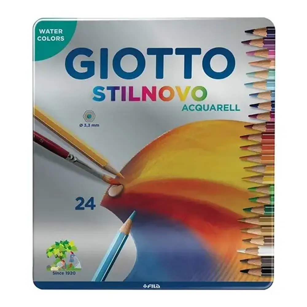 LAPICES LATA 24 COLORES AQUARELABLES