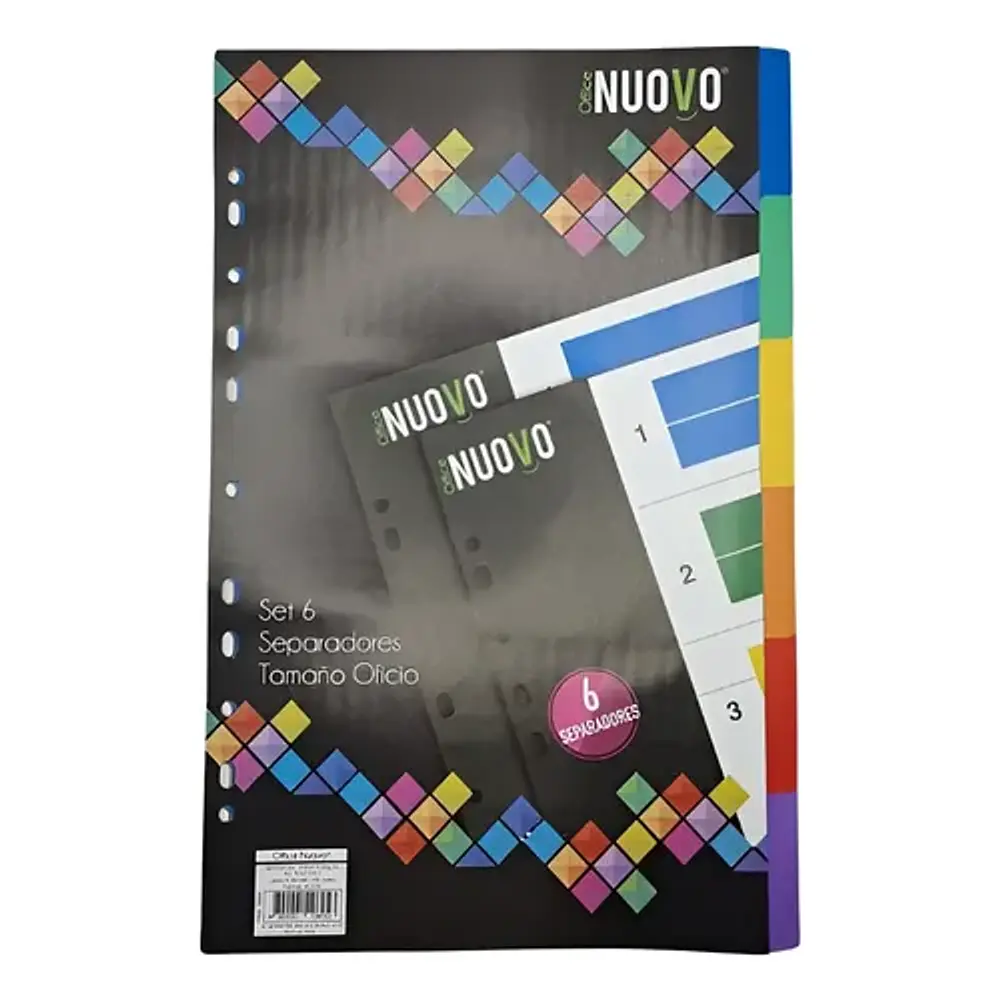 SEPARADOR VINIL OFICIO 6 DIVISIONES NUOVO