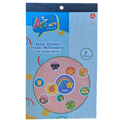 STICKER LIBRO 6 PÁGINAS FRASES MOTIVACIONALES