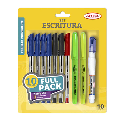 BL. SET ESCRITURA 10 PIEZAS.