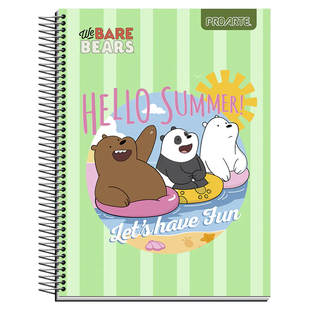 CUADERNO TOP 150HOJAS 7MM WE BARE BEARS