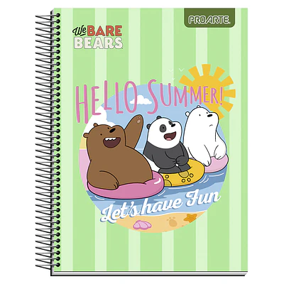 CUADERNO TOP 150HOJAS 7MM WE BARE BEARS