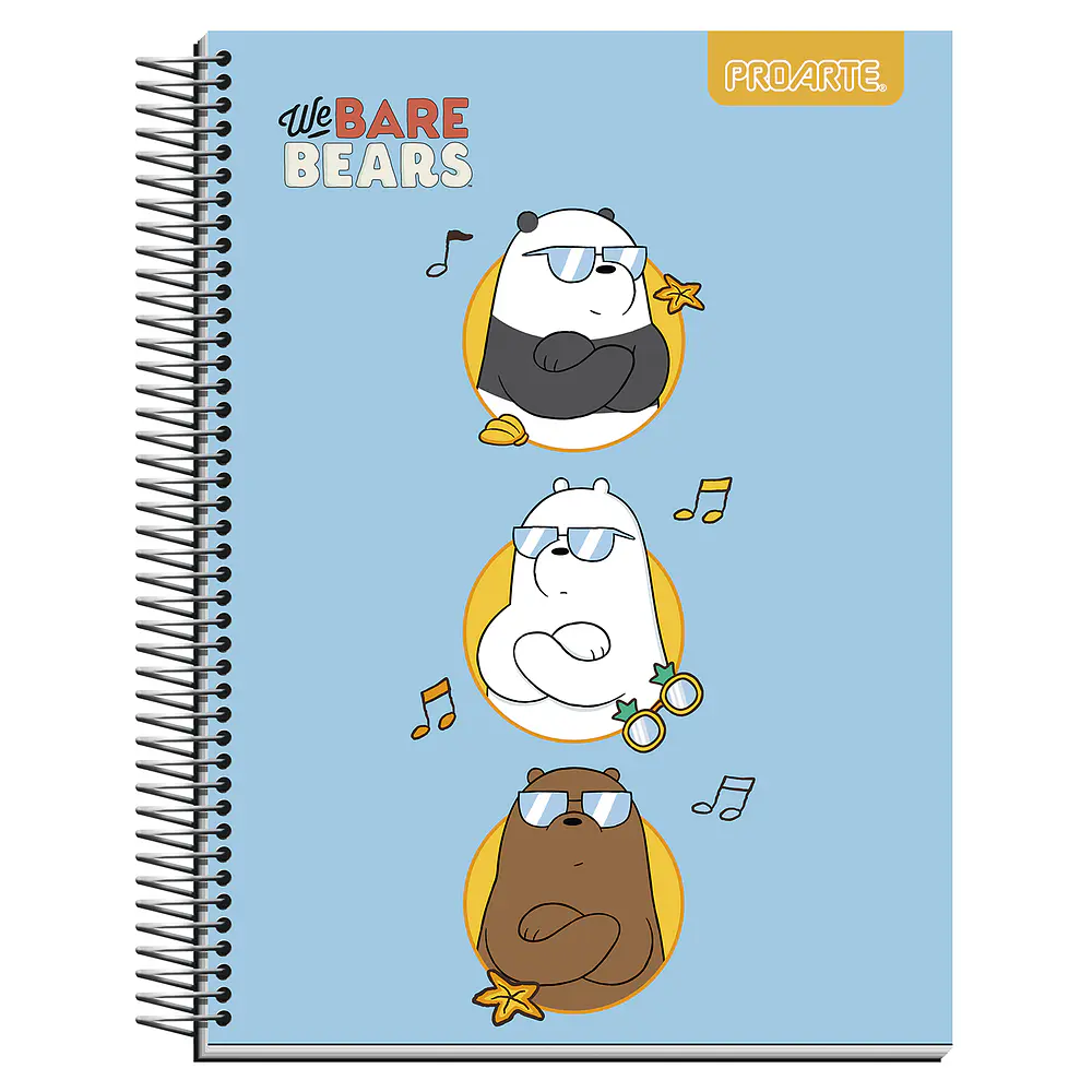 CUADERNO TOP 150HOJAS 7MM WE BARE BEARS
